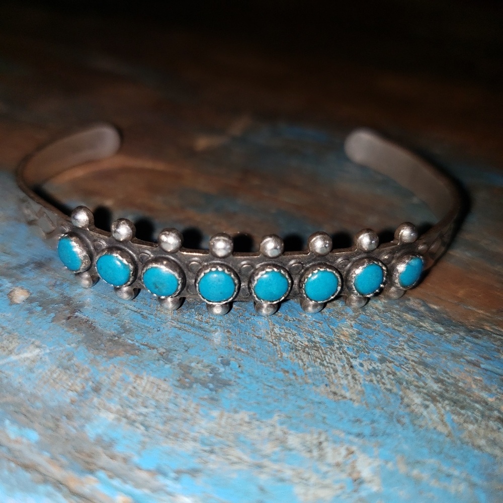 Vintage turquoise cuff bracelet